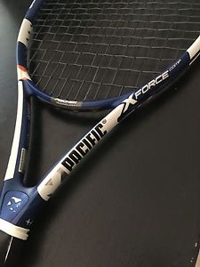 Pacific X-Force Comp tennis racquet 4 3/8 great condition with Yonex PolyTour