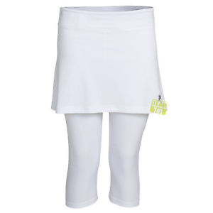 Fila Mujer Falda de tennis Falda pantalón Pantalones de tenis Falda Sina blanco