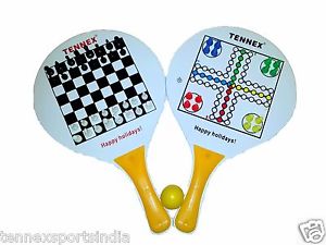 Tennex Beach Ball Racket T-999 Yellow along with Ludo Chess