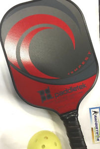 Brand New Paddletek Tempest Pickleball Paddle - Red N Grey 5 Year Warranty
