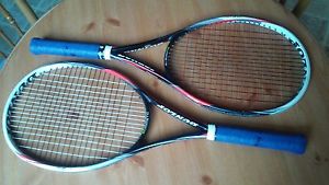 Two Dunlop Biomimetic M3.0 Tennis Rackets 4 1/4.