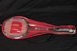 Wilson Match Point Badmiton Set 2 Rackets Racquet Titanium Alloy Cover 3 1/2 SL4