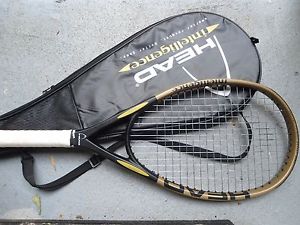 head intelligence i.s10 tennis racquet racket with case 4 1/2