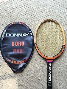 Vintage Donnay Bjorn Borg Pro Tennis Racquet W/ Case