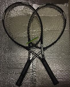 Pair Prince O3 Silver Oversize 118 headsize 4 & 3 Grip Size Tennis Racquets