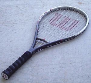 Wilson Mach 3 Black Graphite Titanium Tennis Racquet Racket Original L2 4 1/4"
