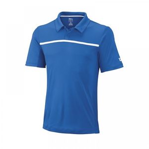 Wilson Polo Equipo Hombre azul/blanco 2016 camiseta nueva