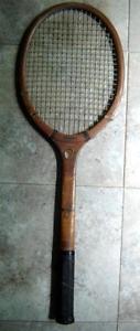 Vintage Don Budge Wilson  Wood Tennis Racket Racquet