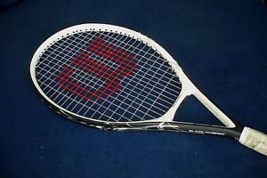 Wilson Black Whisper OS 110 Tennis Racquet 4 1/4 "VERY GOOD"