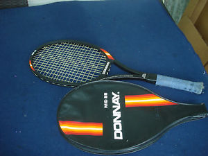 DONNAY MID 25 WOOD GRAPHITE COMPOSITE TENNIS RACKET 4 1/2 "EXCELLENT"