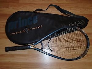 Prince Triple Threat Ring Super Oversize (125) Tennis Racquet. 4 3/8. A++.