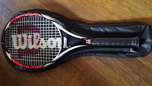 Wilson K Factor Karophite Black Six One 26 Junior 4" L0 Grip Tennis Racquet