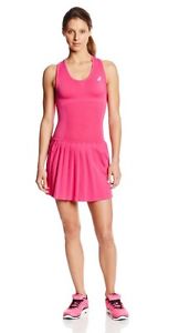 NWT ASICS Racerback Pleated Racket/Tennis Dress - Pink - Medium - No Shorts