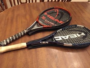 Head Tour 160 & Ti.Carbon 5000 Tennis Squash Racquet YOU WIN TWO! 4-1/4 See PICS