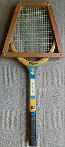 Vintage 1950s Wilson Wooden Tennis Racket 4 3/8 Maureen Connolly Speed Flo Guard