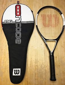 Wilson Ncode N6 OS Tennis Racquet 4 3/8 (WITH Case)