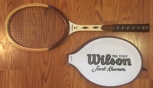 WILSON JACK KRAMER PRO STAFF TENNIS RACKET with MATCHING COVER Made/USA