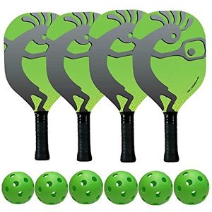 Koko Dom Pickleball Bundle - 4 Paddles and 6 Balls