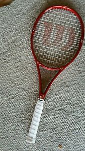 Wilson Kevlar Select 7.6 si 4-1/2 grip,  Tennis racquet 95 sq in. New grip. EXC