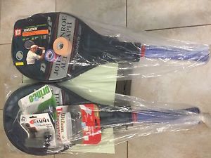 Two Dunlop McEnroe Graphite Tennis Rackets