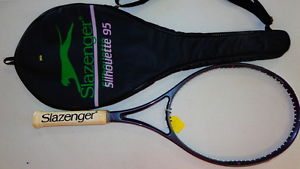 New other Slazenger Slazenger Silouette 95 Grip Size L4 Tennis Gray/Pink/Green