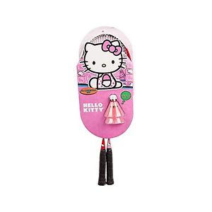 Hello Kitty Junior 2 pcs Pink Red 2 Shuttlecocks Badminton Racket Racquet Set