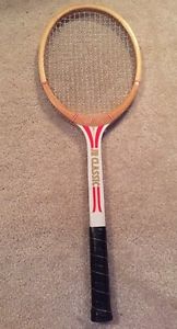 Vintage ALL PRO JR CLASSIC Wooden Tennis Racquet Size L 4 1/4"