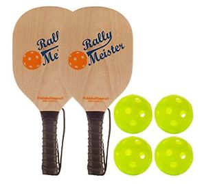 Rally Meister Wood Pickleball Paddle Bundle