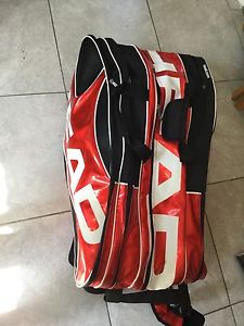 Head Tennis Racquet Bag Holds 9 Racquets Good Condition