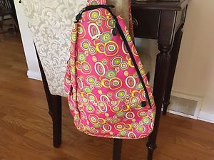 Jet Pac Jetpac Tennis Ali G Bag Psychic Circle Bag Bright Pink Yellow Green Blue