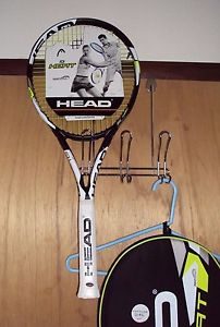 Head IG Heat Tennis Racquet Innegra, Grip Size 4 3/8", Lg/XL With Carrying Case