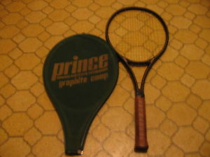 Prince Graphite Comp 110 Tennis Racquet & Cover Original Owner 4 3/8