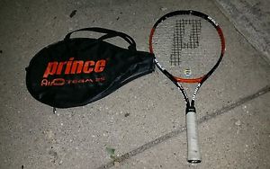 Prince Air O Team  Grip Beginners Youth Oversize Tennis Racquet w/ Cover