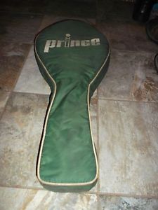 Prince lot one green case cover 2 tennis rackets graphite 4 5/8 woodie 4 3/8