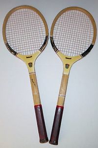 Bancroft Winner Deluxe Forest Hills Model Circa 1940s Wood Tennis Rackets (2)