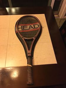 Head Graphite Tennis Racket with Matching Cover Composite Edge Good Condition