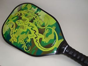 SUPER NEW  PICKLEBALL PADDLE GREEN LIZARD CAMOUFLAGE PICKLEPADDLE T200 LIGHT