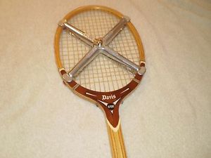 Vintage TAD Davis Hi-Point Wood Tennis  Racquet  w/Zephyr Press, 2L, 6"Grip EUC