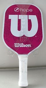 NEW UNUSED WILSON PICKLEBALL PADDLE HOPE (SURGE) CARBON POWERCOMB RIMLESS