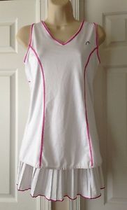 Head Tennis Women's Outfit Pleated Skort and Tank White Size Large