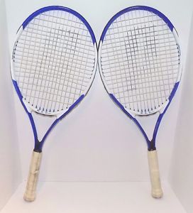 Pair of Prince Rage Oversize Tennis Racquets Fusionlite TM14B-111, Blue