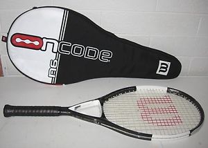 3 - 4 3/8 WILSON NCODE N6 OVERSIZE TENNIS RACQUET WITH CARRY CASE