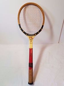 Vintage Tennis Racket Racquet Wood Wooden Spalding Stroke King GC2507 Antique