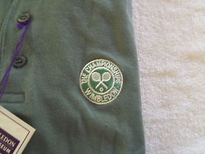 NWT WIMBLEDON LAWN TENNIS OFFICIAL GREEN POLO SHIRT  SIZE LARGE NEW