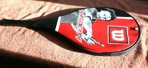 WILSON "VELOCITY" TITANIUM TENNIS RACQUET WITH COVER, 4 3/8" L3 GRIP SIZE, NICE