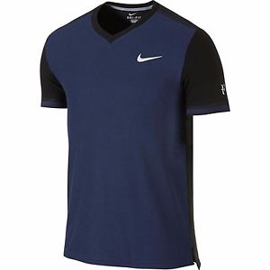 Nike Federer RF Premier Tennis V Neck Shirt 685255-410 NWT