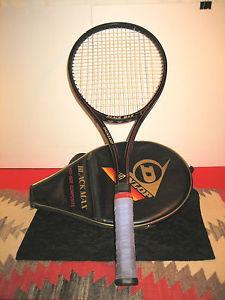 DUNLOP BLACK MAX MID SIZE 4 3/8 L COMPOSITE GRAPHITE FIBERGLASS TENNIS RACQUET