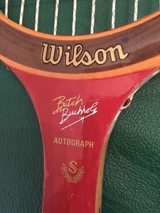 Vintage Wooden Racquet Wilson Butch Buchholz Autograph, 1960's, Made For SEARS