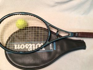 VINTAGE WILSON STING MIDSIZE GRAPHITE TENNIS RACKET 4 3/8 LEATHER "NICE"