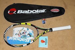 Babolat AeroProDrive Racquet~Woofer System~4 3/8" Grip~10.2 oz~With Case +
